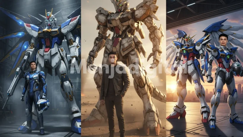 20 Contoh Prompt Gemini AI Gundam Keren, Tampil Bak Pilot Mecha!
