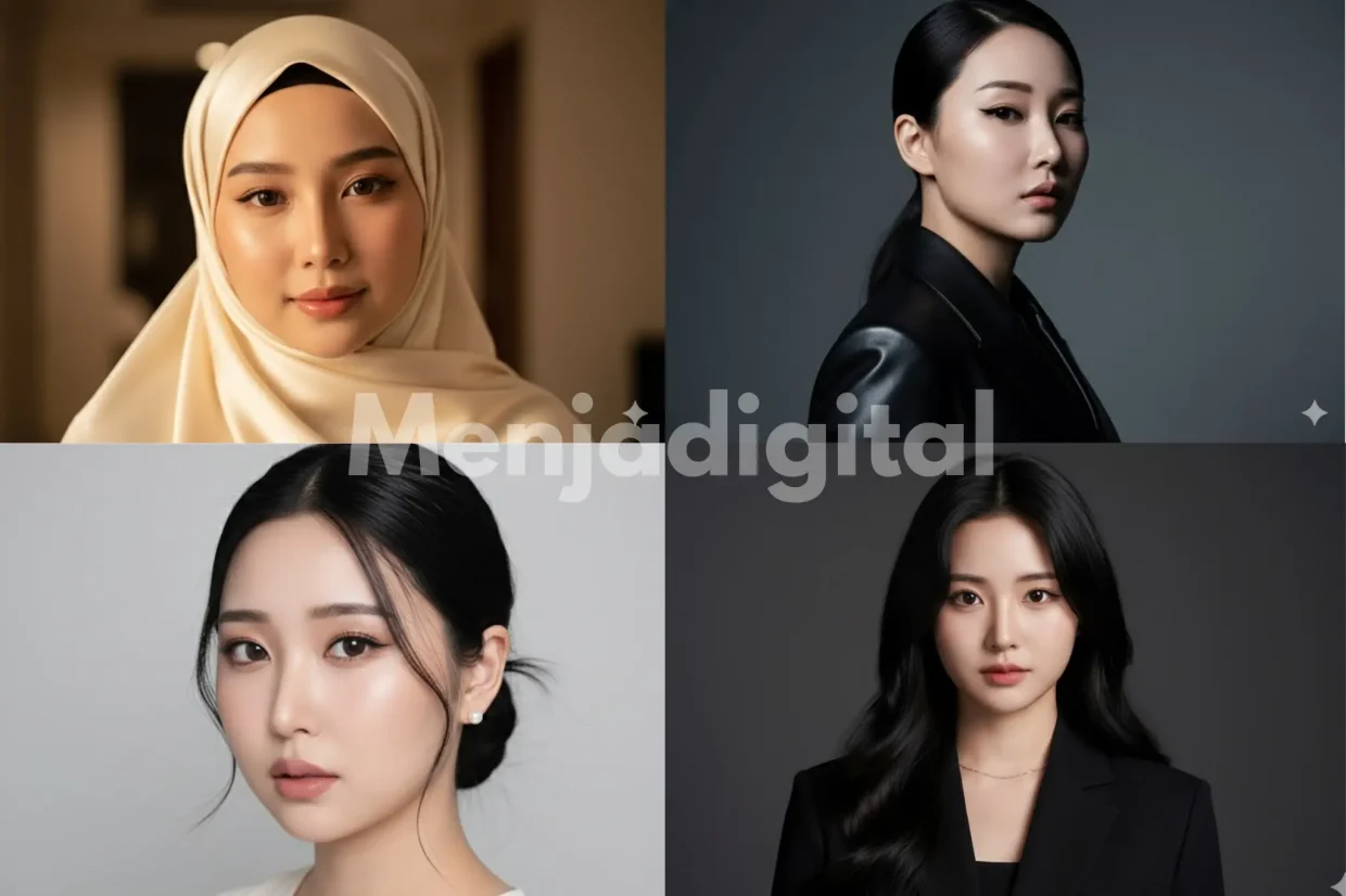 20 Prompt Gemini AI, Foto Close-Up Portrait Elegan (Wajah Asli)