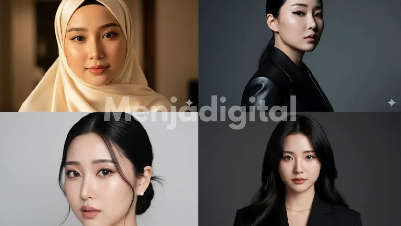 20 Prompt Gemini AI, Foto Close-Up Portrait Elegan (Wajah Asli)